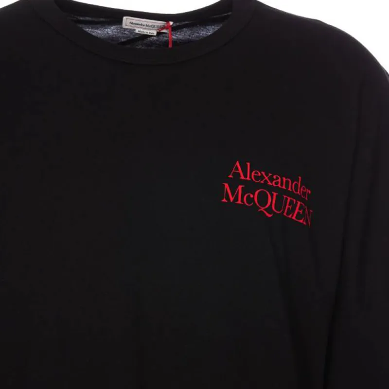 Alexander McQueen Logo Printed Crewneck T Shirt-5