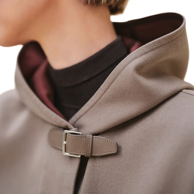HERMES FW24 Jackets Coats Women's Elephant Gray-2