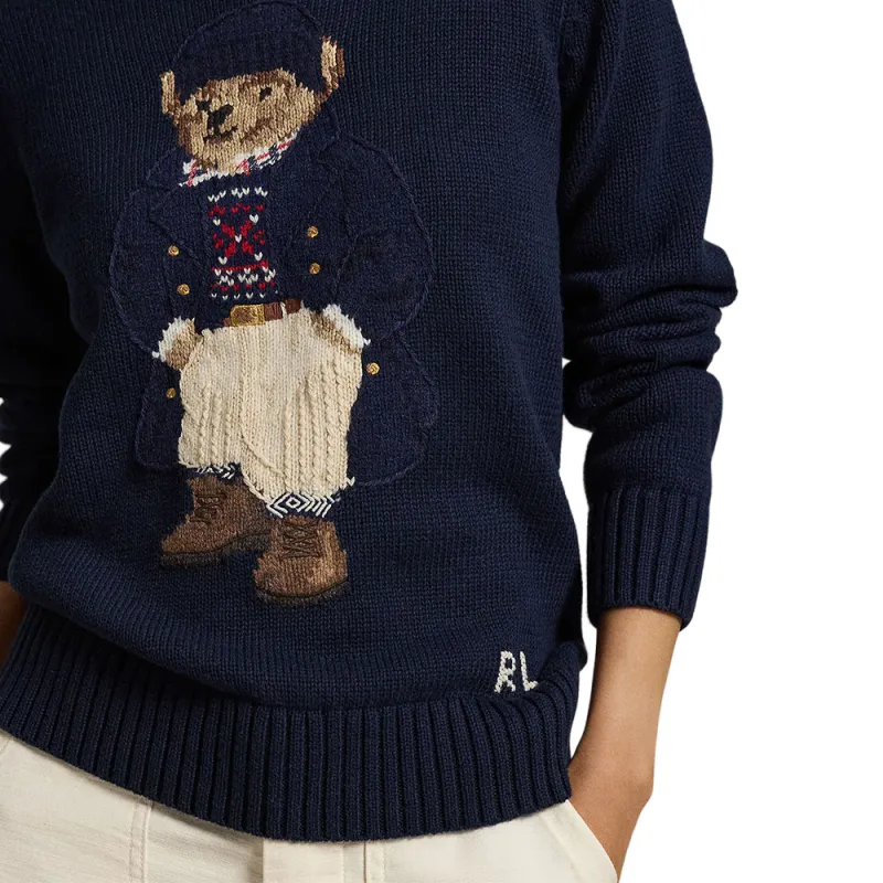 Polo Ralph Lauren Bear Intarsia Crewneck Jumper-6