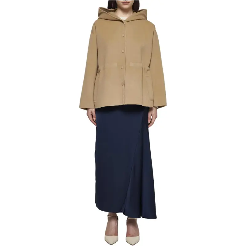 WEEKEND MaxMara Buttoned Long Sleeved Coat-1