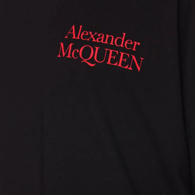Alexander McQueen Logo Printed Crewneck T Shirt-6