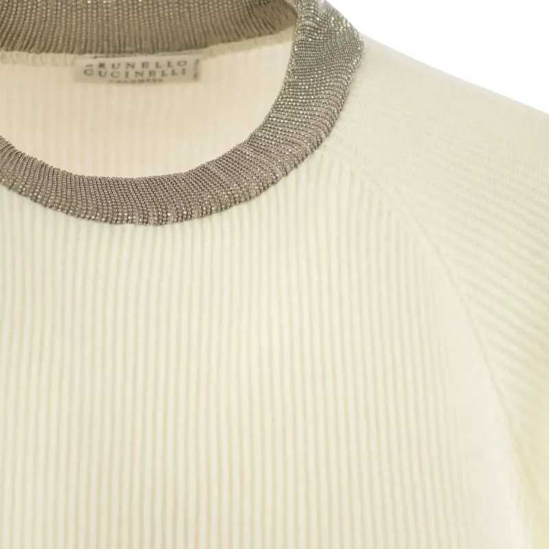 Brunello Cucinelli Crewneck Ribbed Knitted Jumper-3