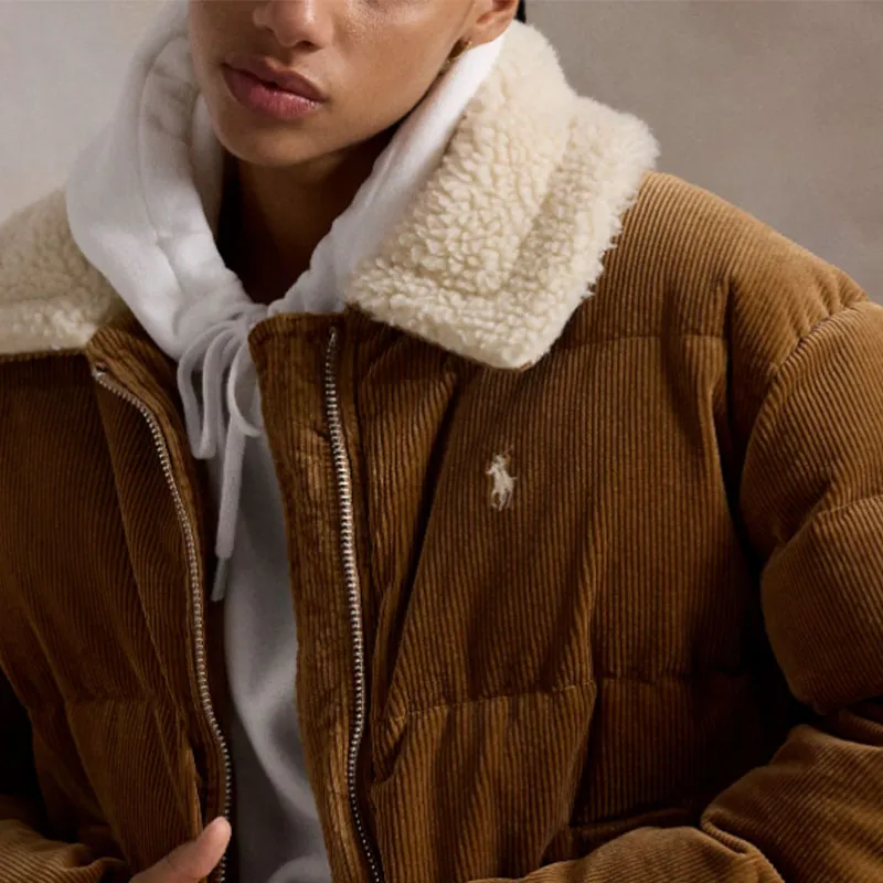Polo Ralph Lauren Corduroy Cord Insulated Jacket 'Camel'-4
