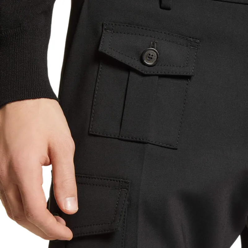 DSQUARED 2 Mid Rise Tapered Cargo Trousers-5