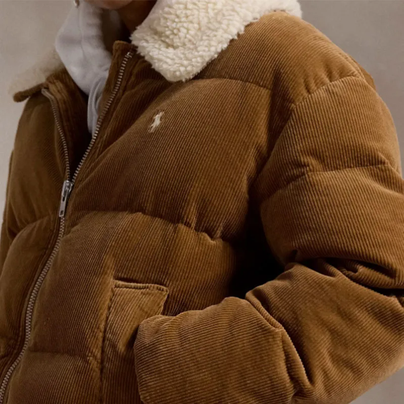 Polo Ralph Lauren Corduroy Cord Insulated Jacket 'Camel'-5