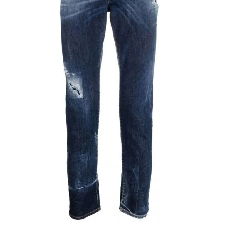 Dsquared2 Mid Rise Distressed Slim Cut Jeans-3