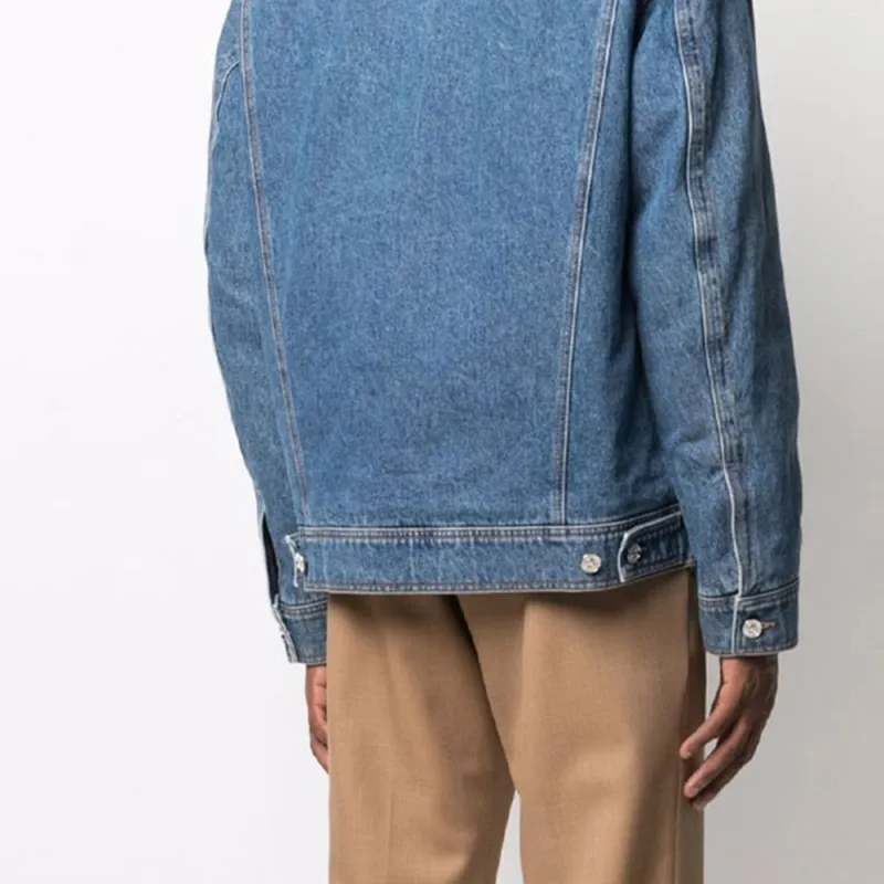 VERSACE Logo Denim Jacket-5