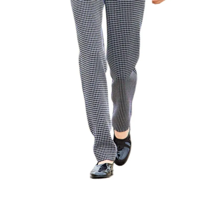 CHANEL Casual Pants Women's Black White-5
