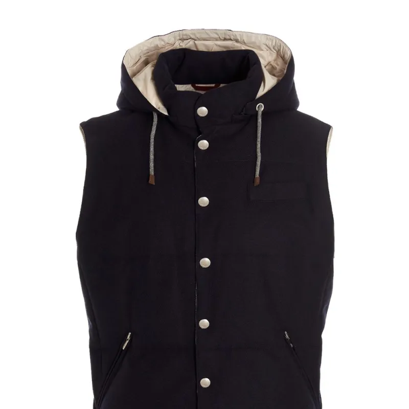 Brunello Cucinelli FW22 Down Vests Men's Black-5