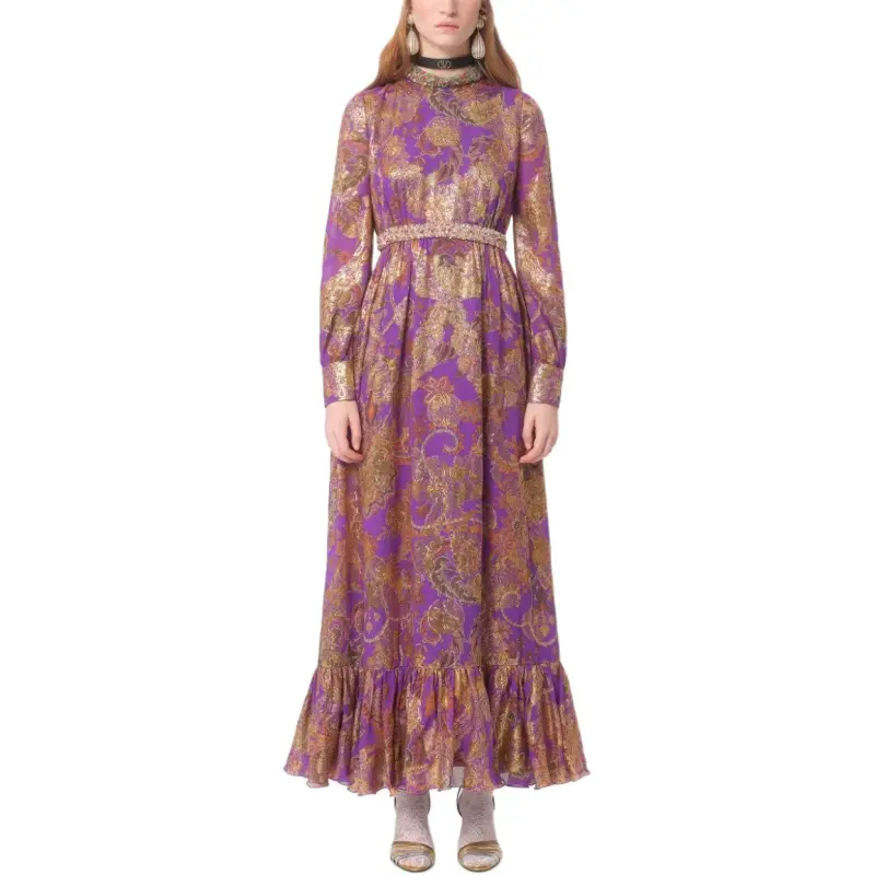 Valentino Apres L'Hiver Embroidered Maxi Dress-1
