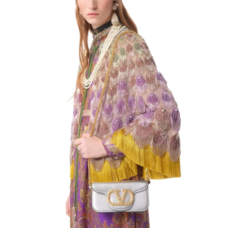 Valentino Apres L'Hiver Embroidered Maxi Dress-5