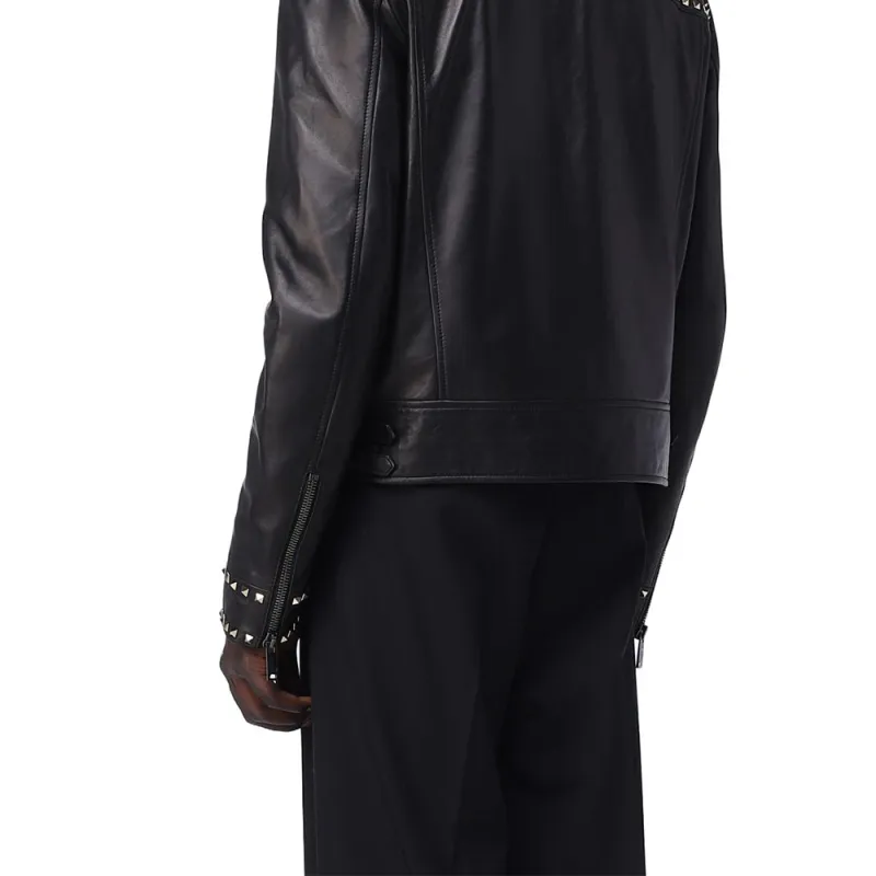Valentino Jackets Coats Men's Black-4