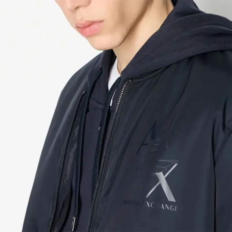 ARMANI EXCHANGE Logo-print Bomber Jacket-4