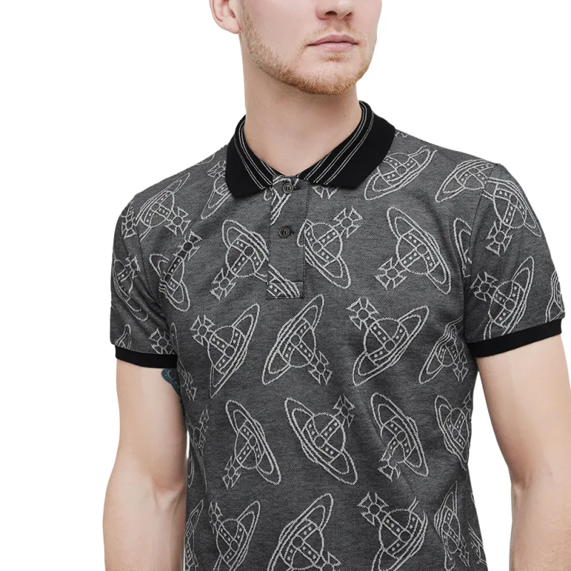 Vivienne Westwood SS23 Polo Shirt Men's Concrete Gray-3