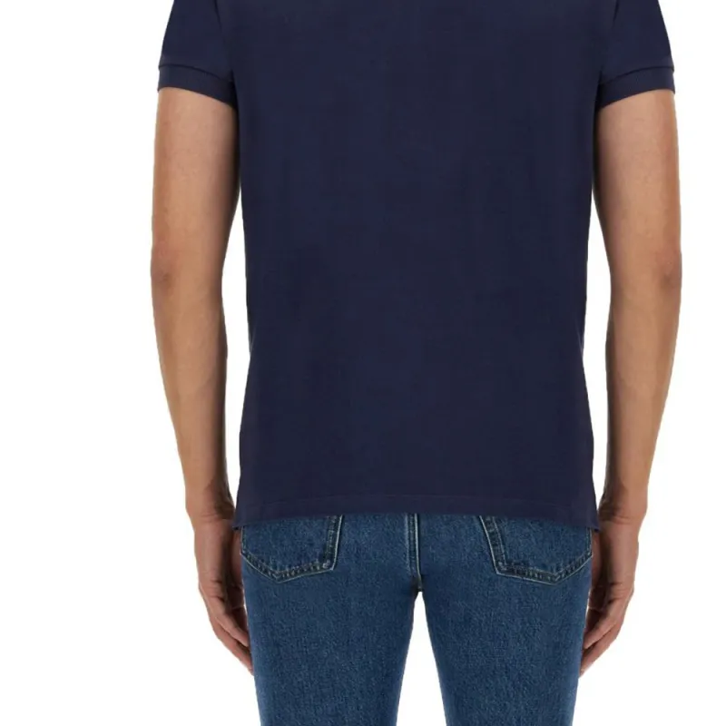 BALLY Logo Embroidered Straight Hem Polo Shirt-5