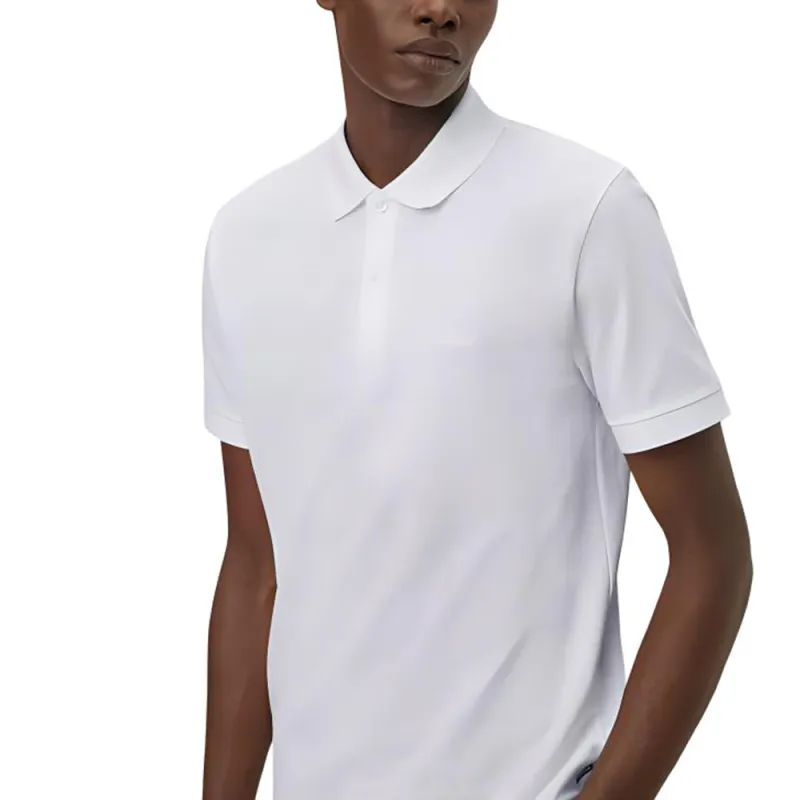HUGO BOSS Pallas Embroidered Straight Hem Polo Shirt-3