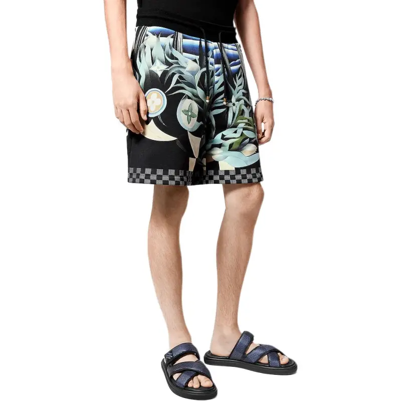LOUIS VUITTON Casual Shorts Men's Marine Blue-4