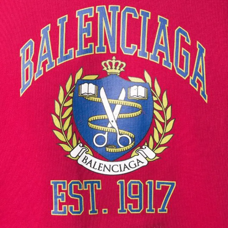 Balenciaga Sweatshirt Regular Fit Unisex Red-5