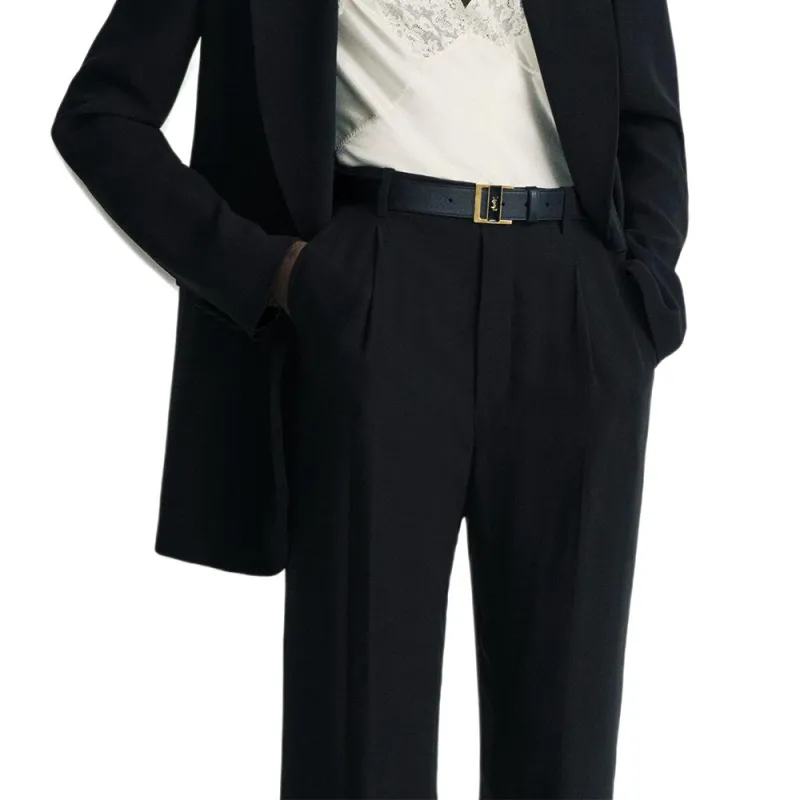 SAINT LAURENT Single Breasted Long Sleeved Jacket-3
