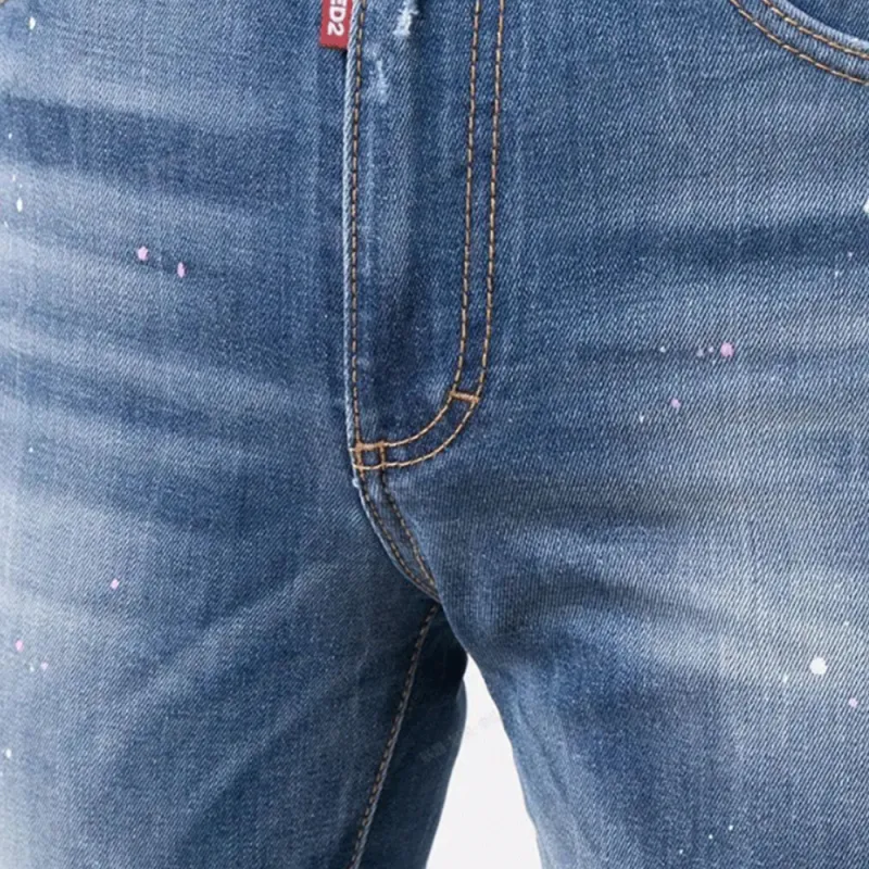 DSQUARED 2 Logo Plaque High-Rise Cropped Jeans-4