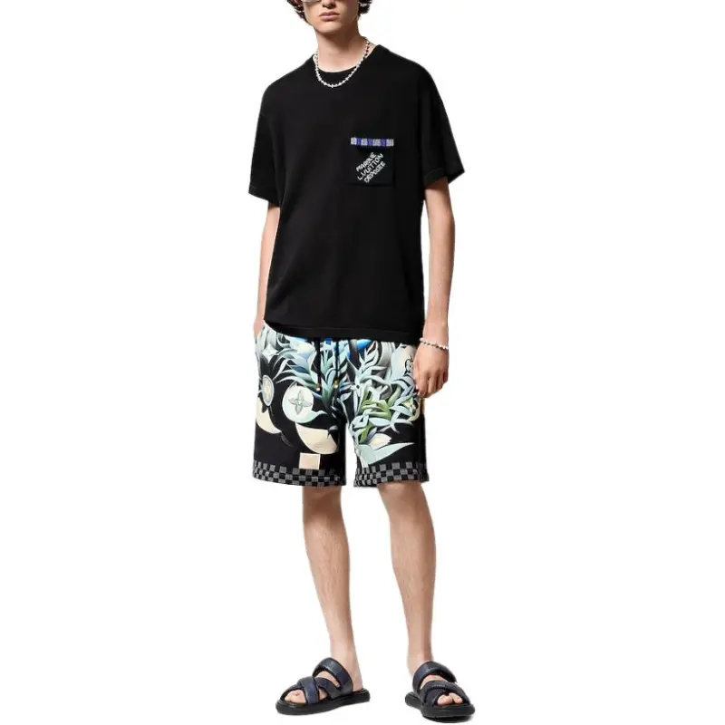 LOUIS VUITTON Casual Shorts Men's Marine Blue-1