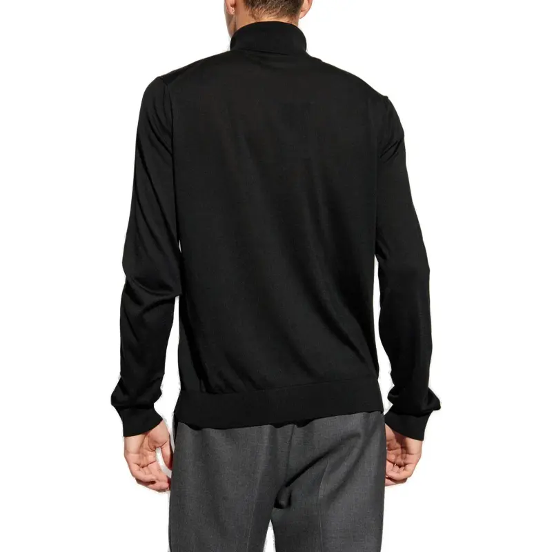 VERSACE Logo Patch Turtleneck Jumper-3