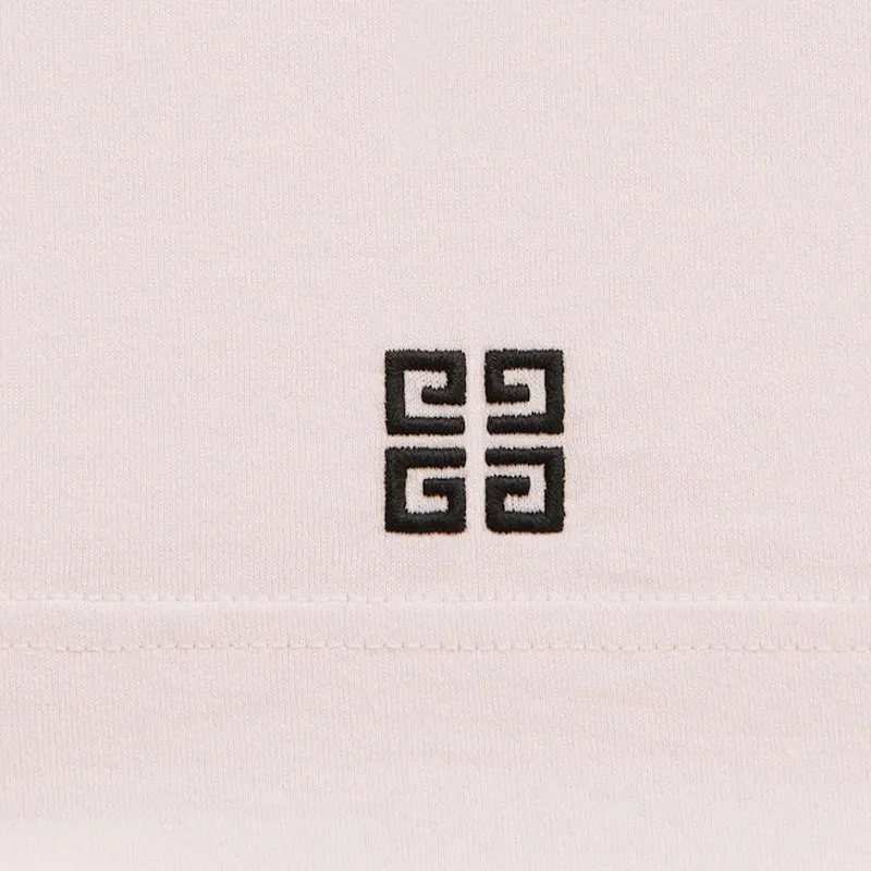 Givenchy Logo embroidered Cotton T shirt-5