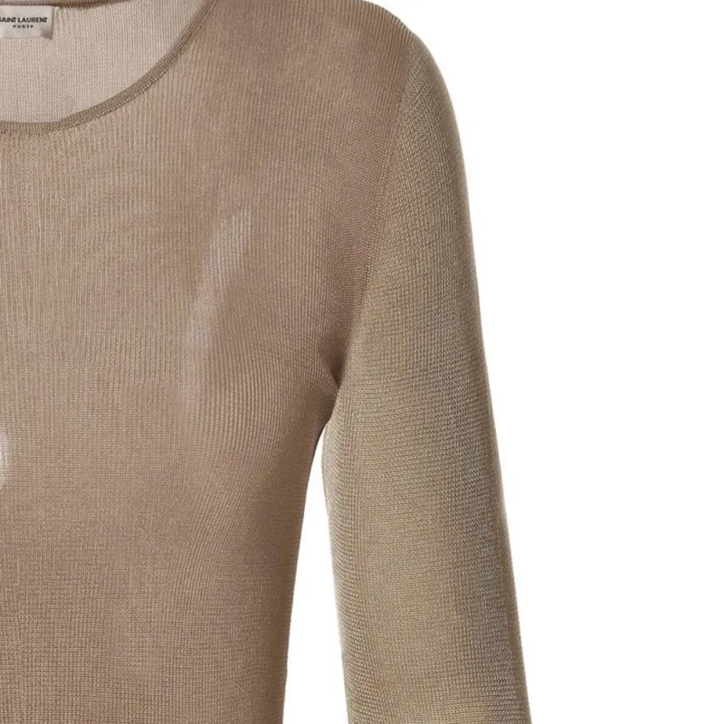 SAINT LAURENT T Shirt Women's Brown-2
