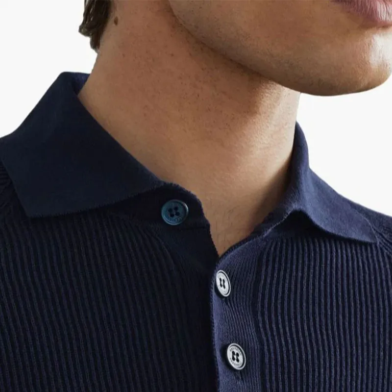 Brunello Cucinelli Long Sleeved Knitted Polo Jumper-3