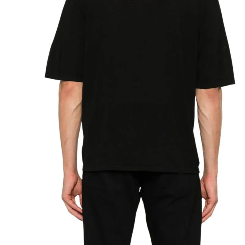 SAINT LAURENT Logo embroidered Polo Shirt-5