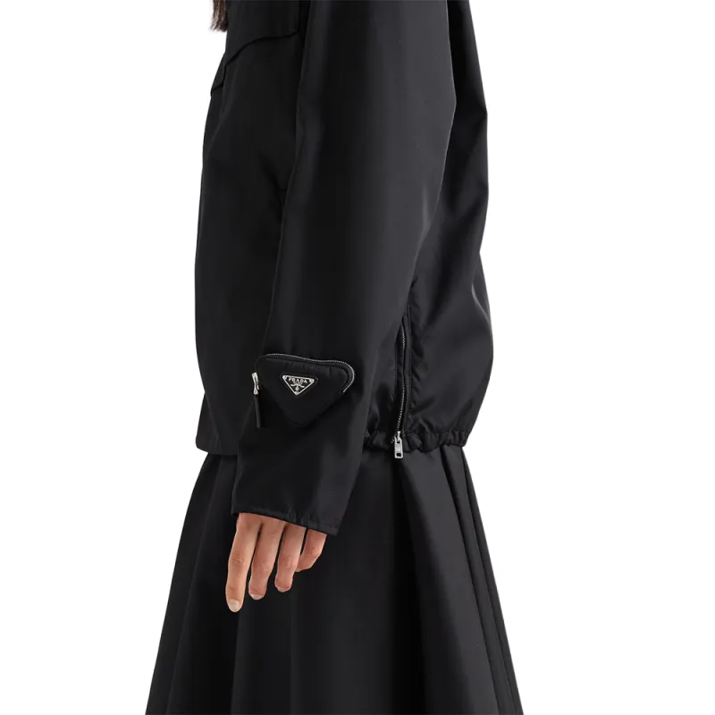 PRADA Re Nylon Blouson Jacket Jackets Coats Women's Black-4