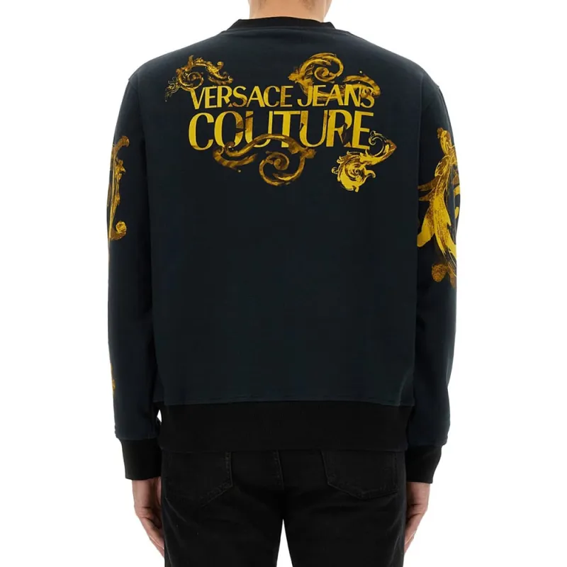 VERSACE JEANS Baroque Printed Crewneck Sweatshirt-3