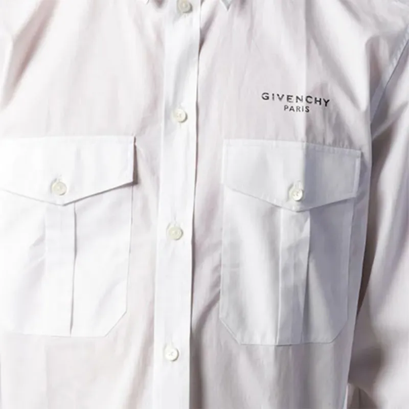 Givenchy Shirts Men White-4