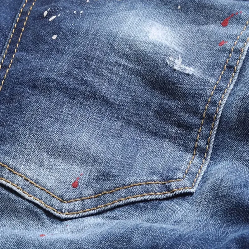 DSQUARED 2 DSQ2 Ripped Distressed Straight Leg Jeans-5