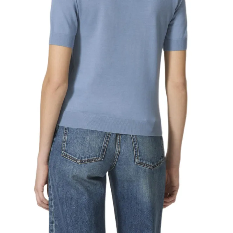 Valentino Embellished Fine Knit Crewneck T Shirt-5