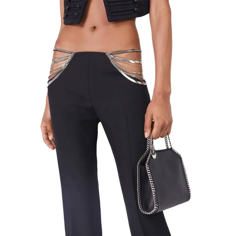 Stella McCartney FW23 Casual Pants Women's Black-3