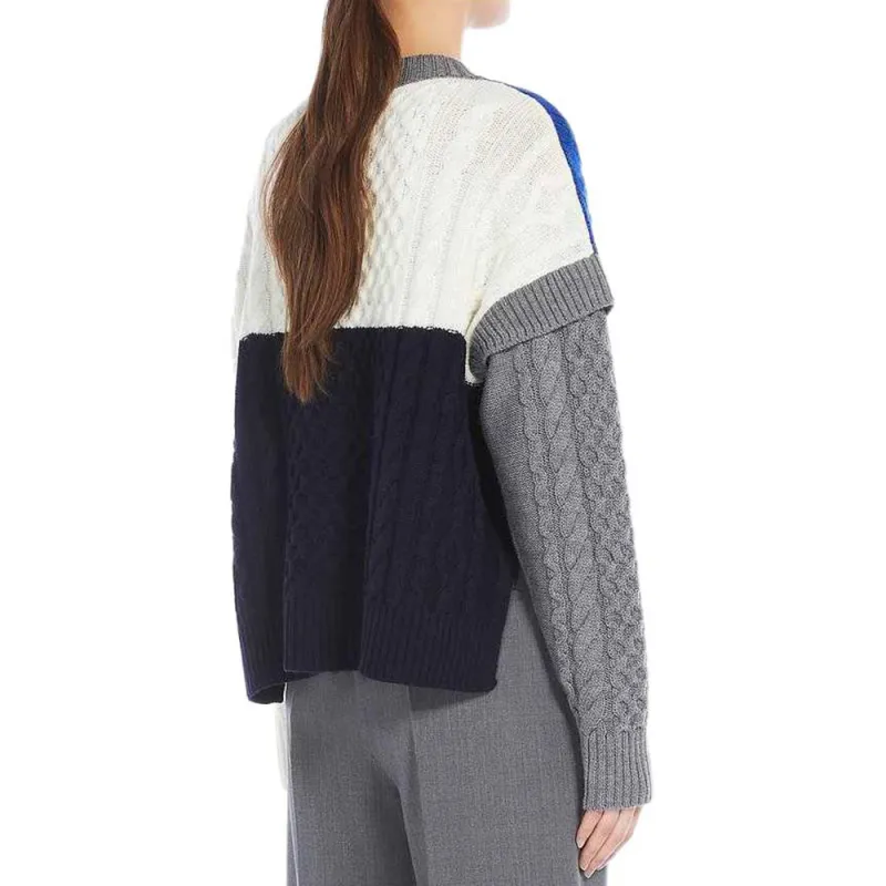 WEEKEND MaxMara Color Block Crewneck Jumper-3