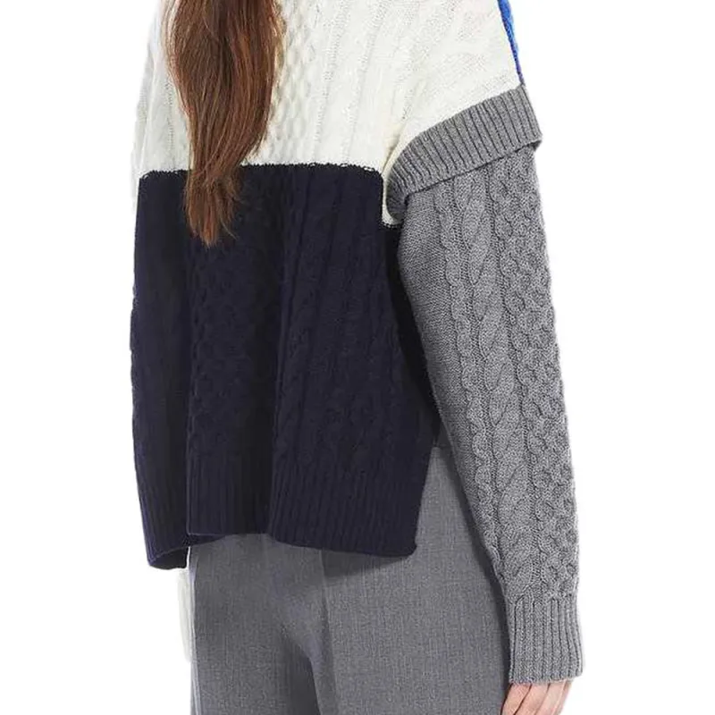 WEEKEND MaxMara Color Block Crewneck Jumper-5