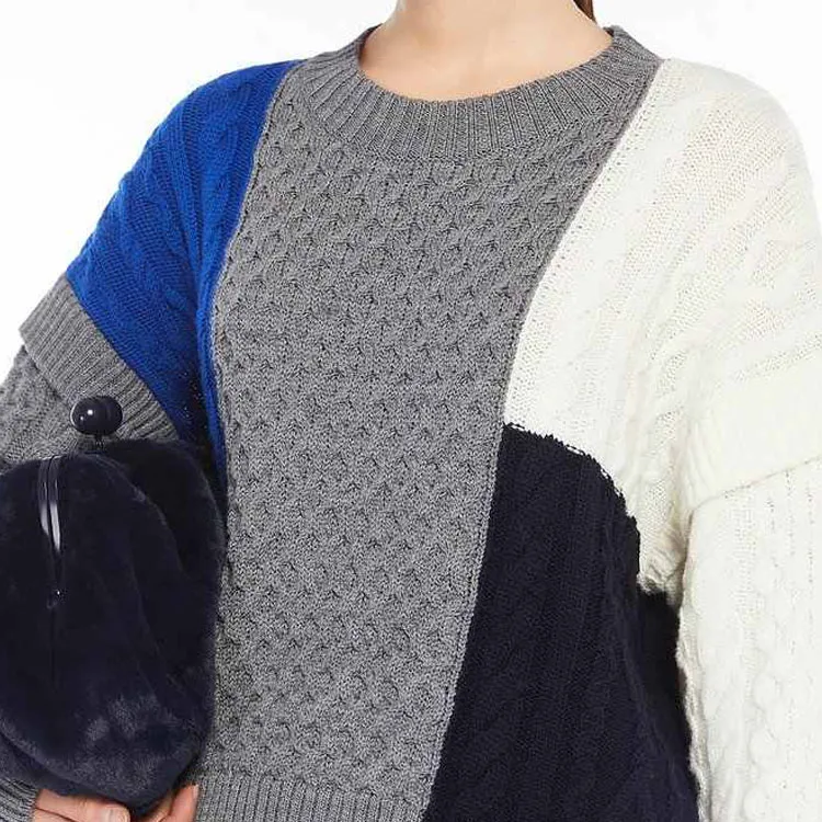 WEEKEND MaxMara Color Block Crewneck Jumper-4