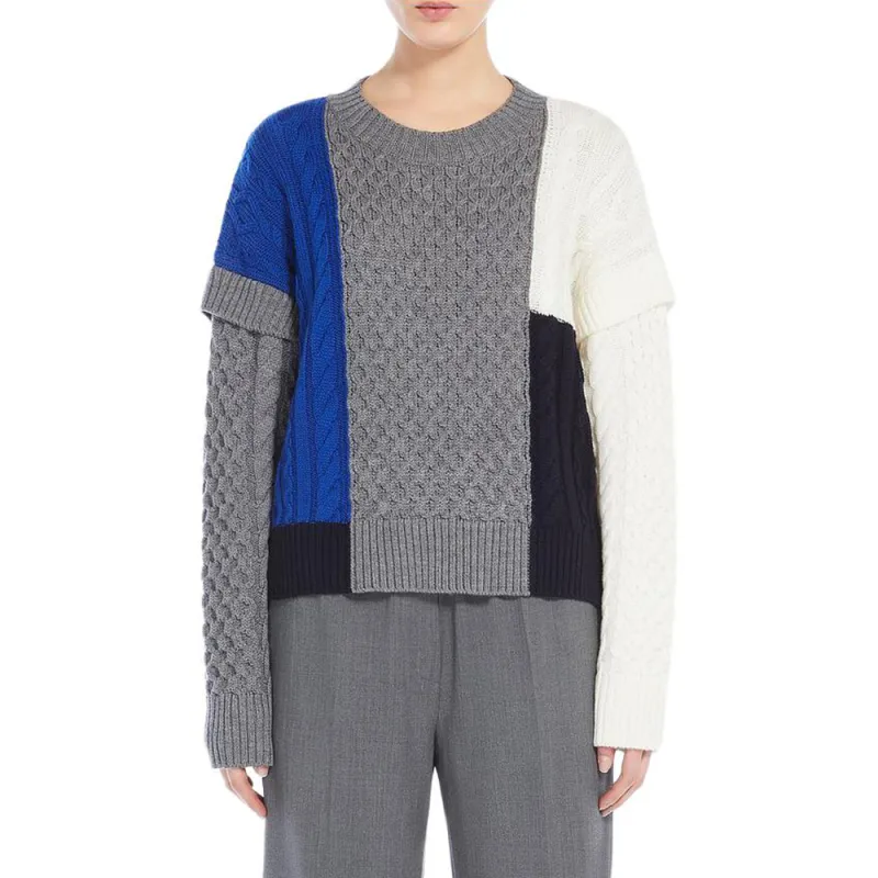 WEEKEND MaxMara Color Block Crewneck Jumper-2