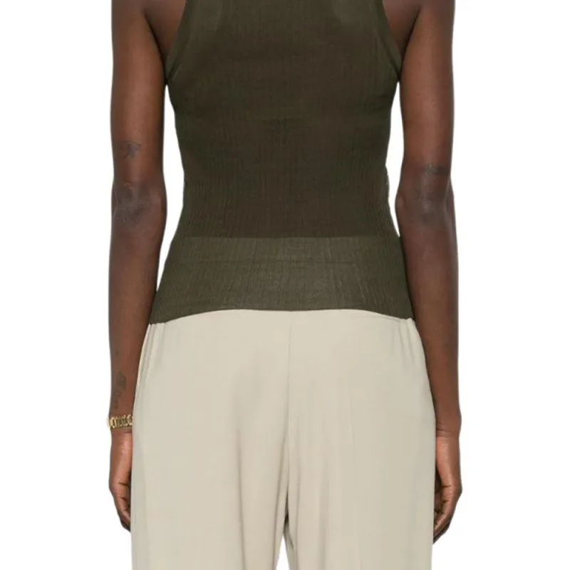 MaxMara Sleeveless Ribbed Top-5