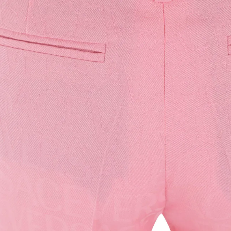 VERSACE High Waist Flared Trousers-4