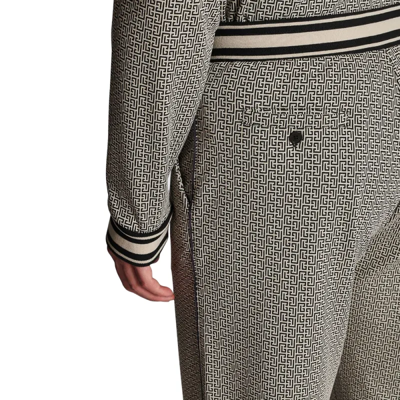 BALMAIN Monogram Jacquard Drawstring Pants-5