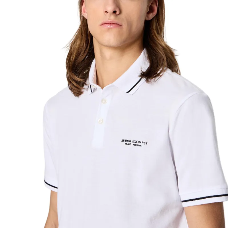 ARMANI EXCHANGEAE SS23 Polo Shirt Men's White-4