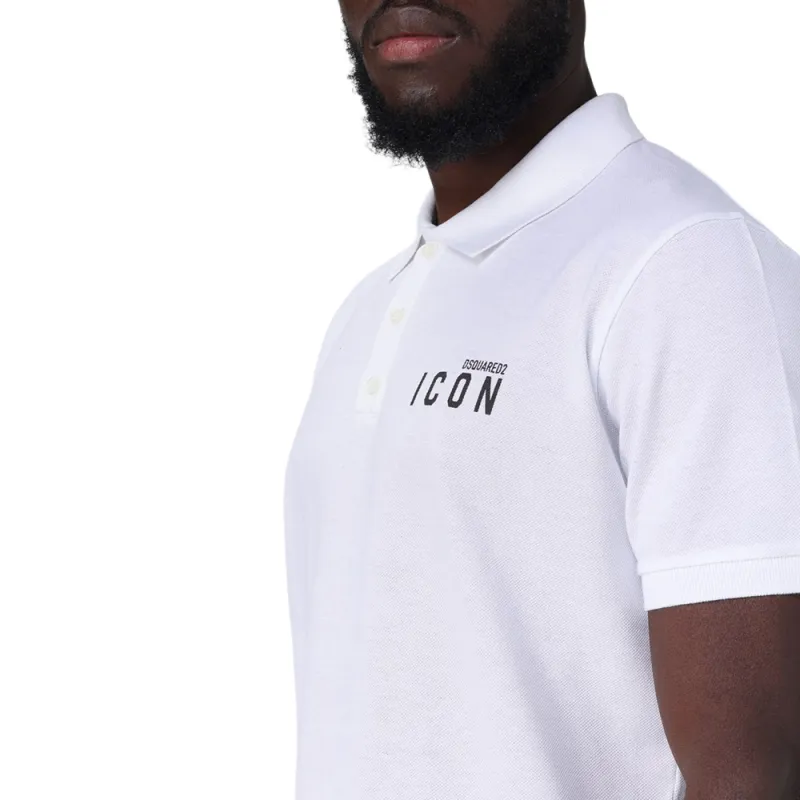 DSQUARED 2 Icon Printed Polo Shirt-3