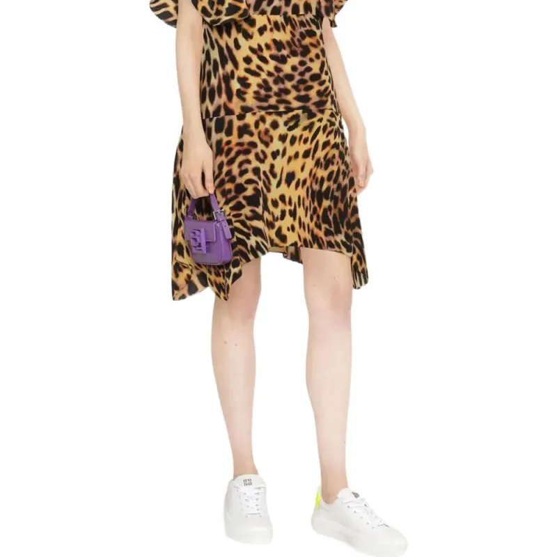 Stella McCartney Leopard print Silk Flounce Dress-3