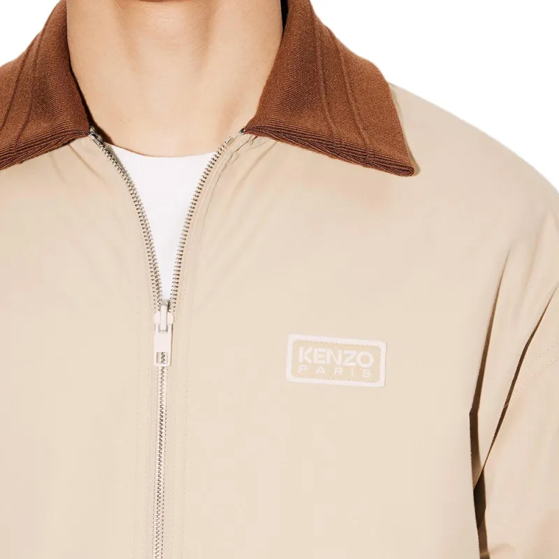 KENZO Logo Patch Zip Up Reversible Jacket-5