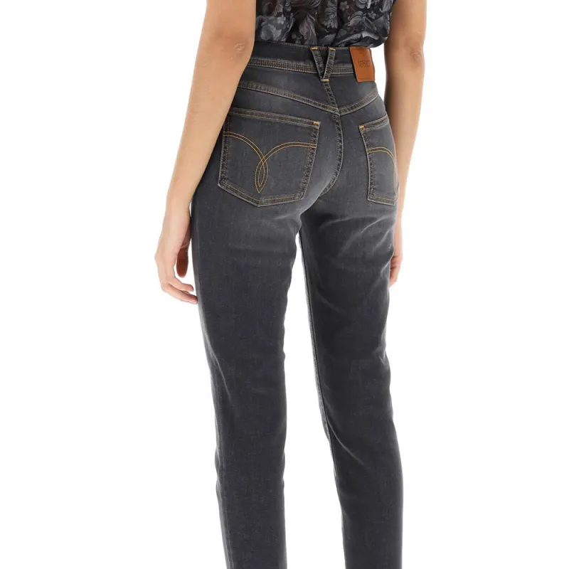 VERSACE Medusa Head Skinny Jeans-1