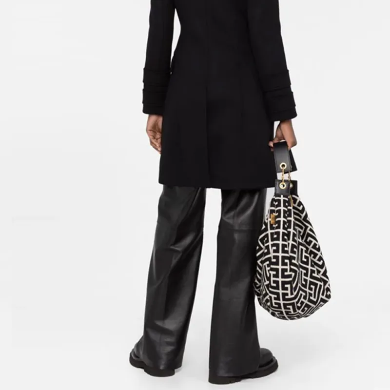 BALMAIN Double breasted Wool Coat-2