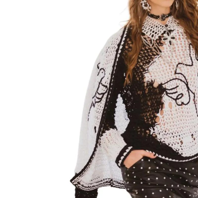 CHANEL Knitwear Women's Black White-2